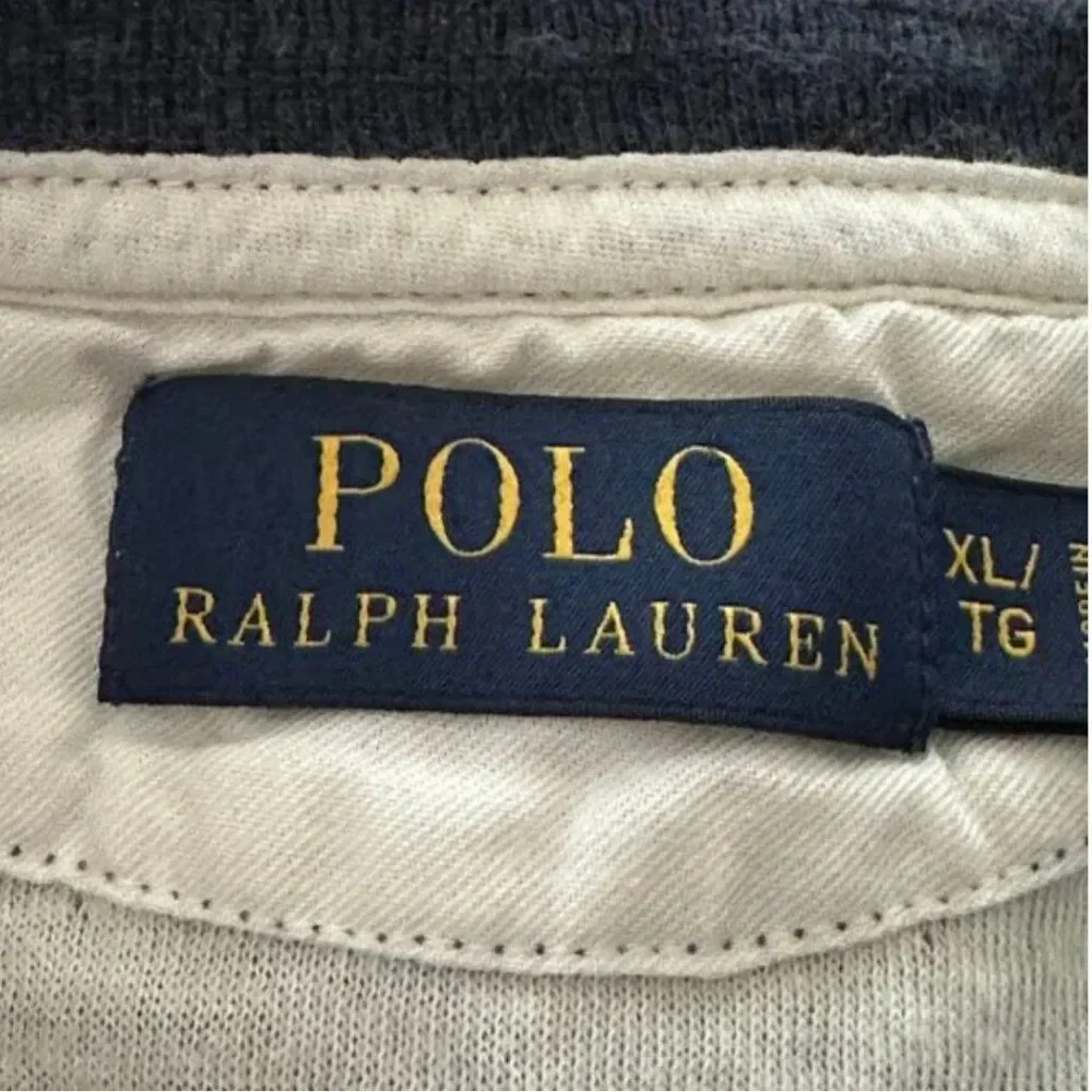 Polo Ralph Lauren Men's Long Sleeve Blue Henley Size XL